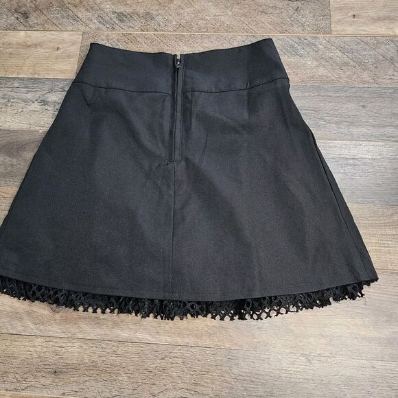 Killstar Crucifire Skirt Small Womens Black Fishnet Mini Gothcore Skater Punk - Picture 5 of 13